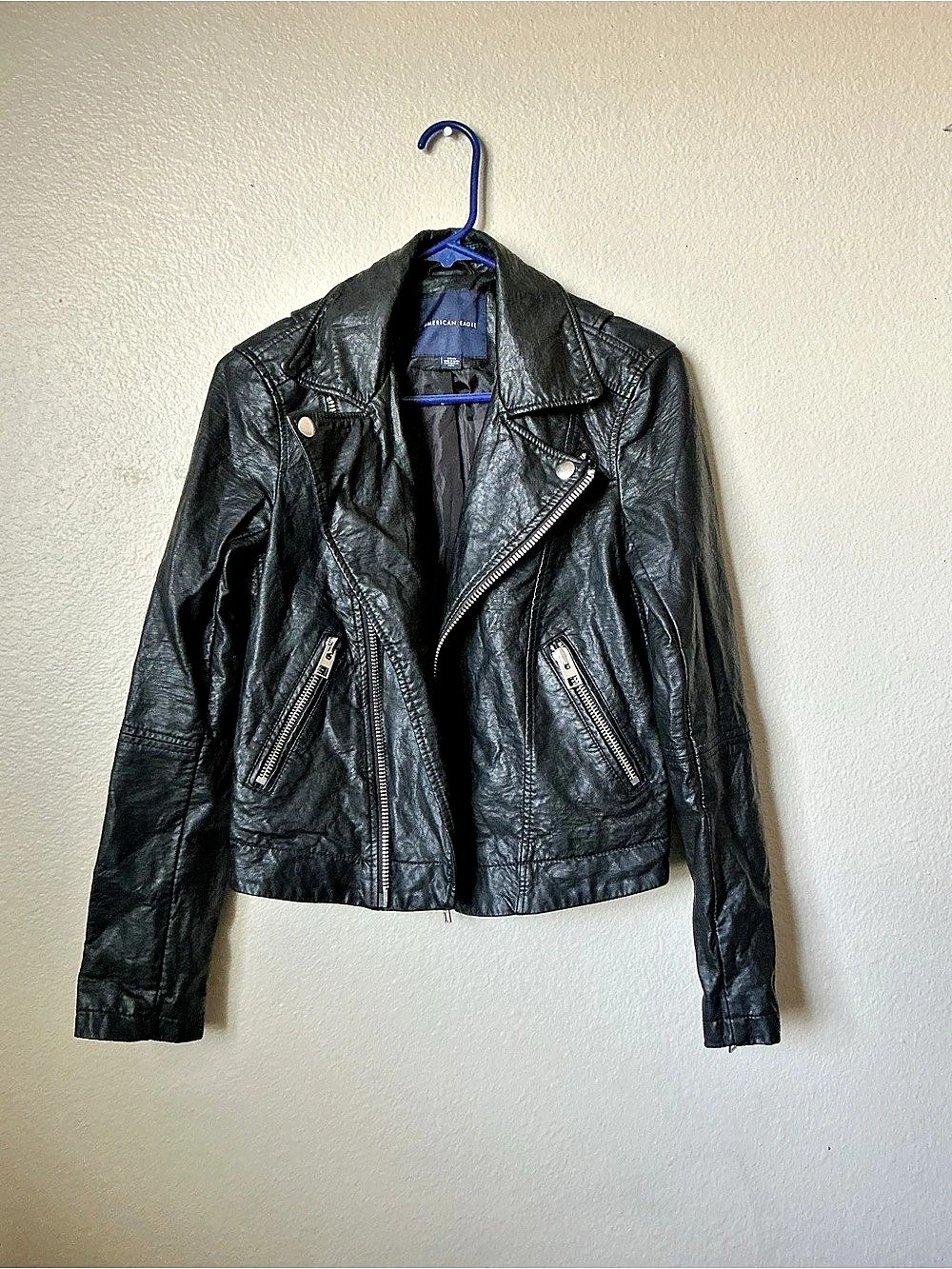 American Eagle Women's Black Moto Jacket